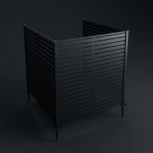 Trygoal Air Conditioner Fence, Black